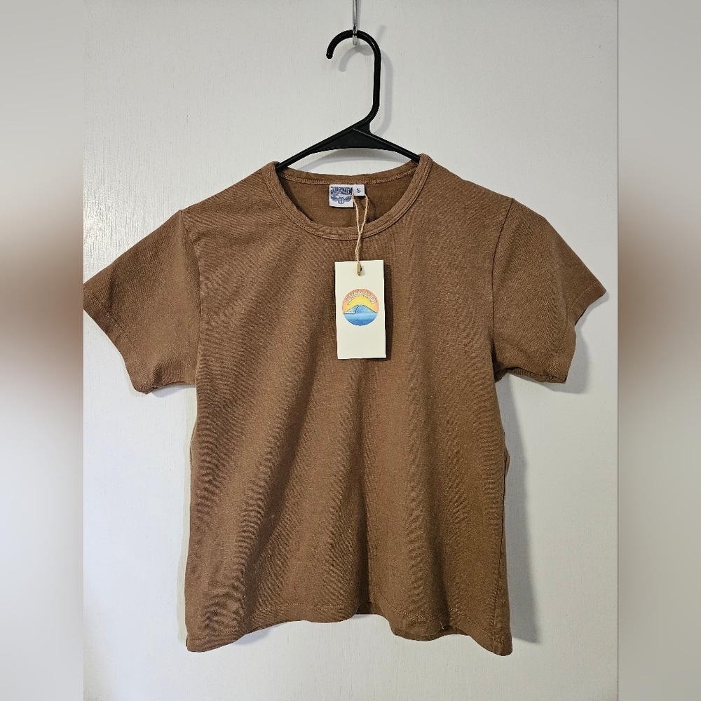 Jungmaven Hemp and Organic Cotton Tee Women Small Brown
